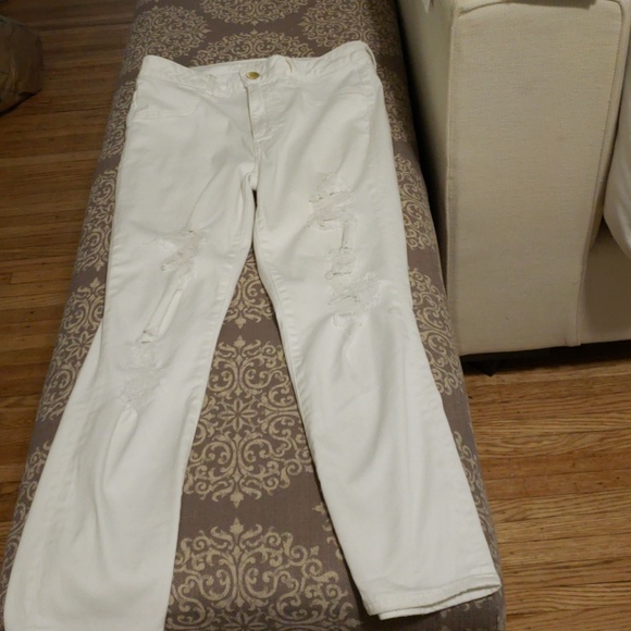 American eagle distressed white jeggings - Picture 3 of 5